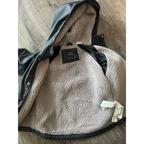 Zara RUBBERIZED WATER-RESISTANT FLEECE Boys Jacket size 12-18 months - Picture 5 of 5